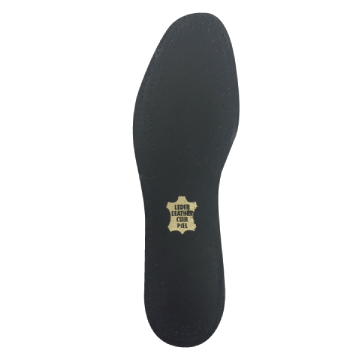 Europa Black Leather Insole