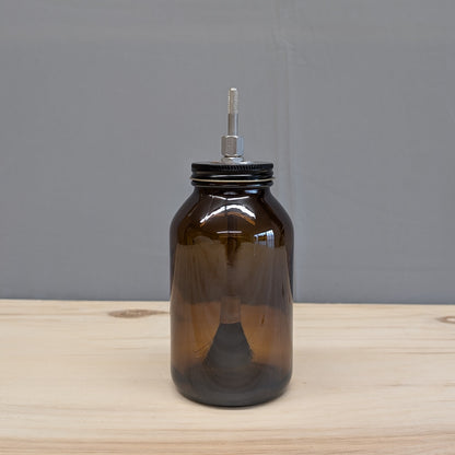 Amber Glass Cement Dispenser