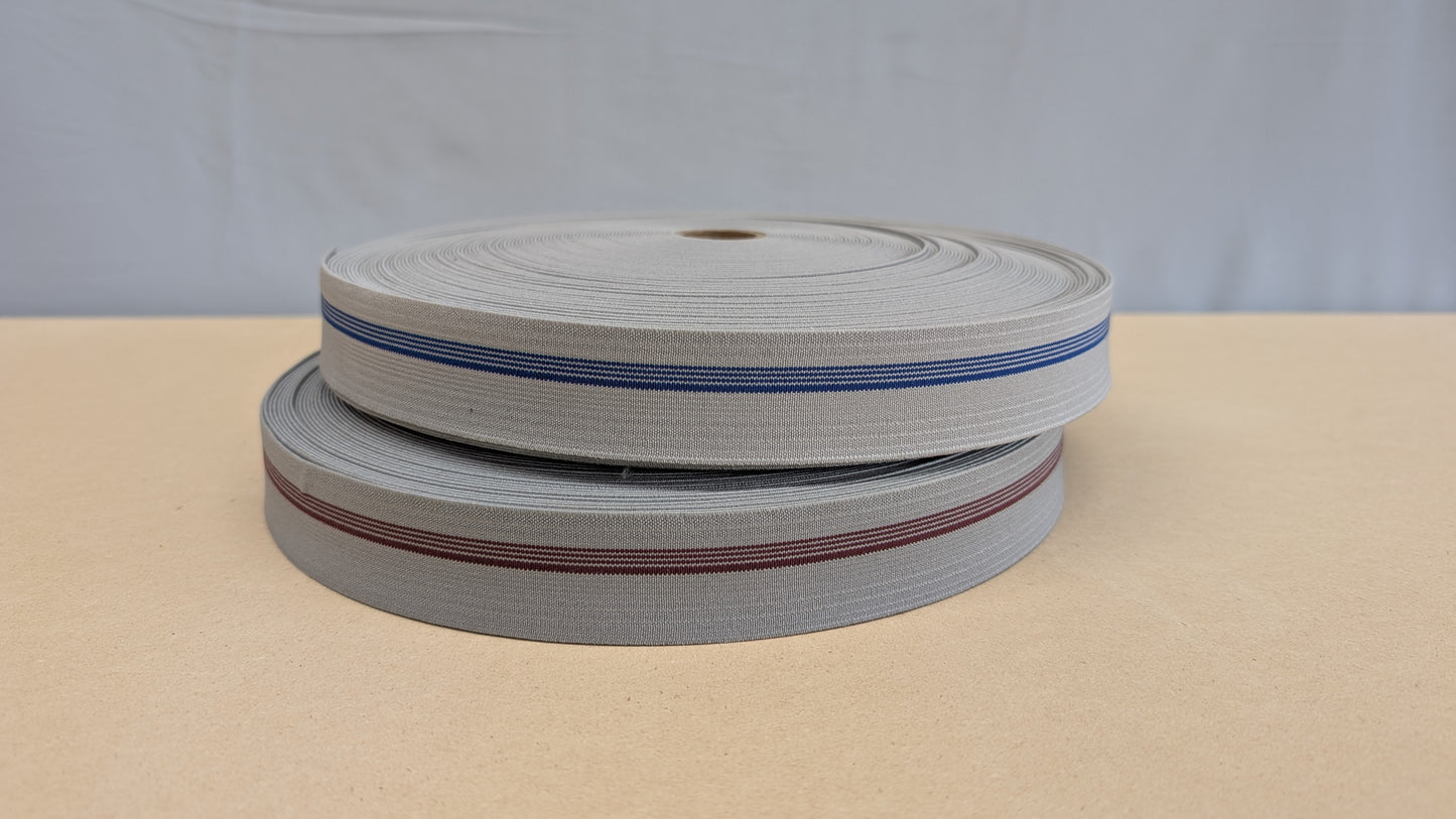 Elastic - Gray w/ Accent Stripe