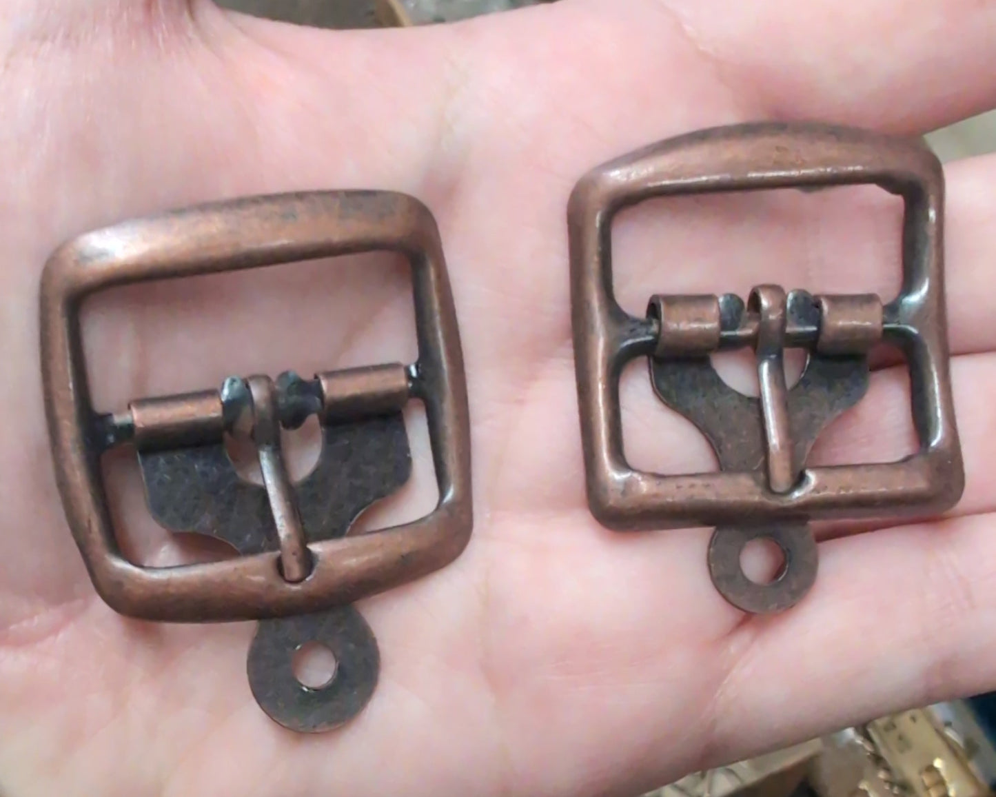 Antique Copper Tab Buckle