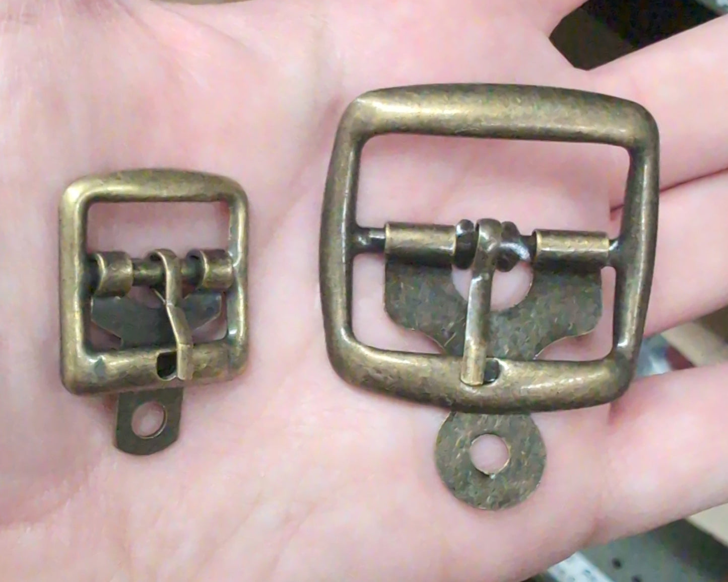 Antique Brass Sandal Tab Buckle