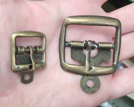 Antique Brass Sandal Tab Buckle