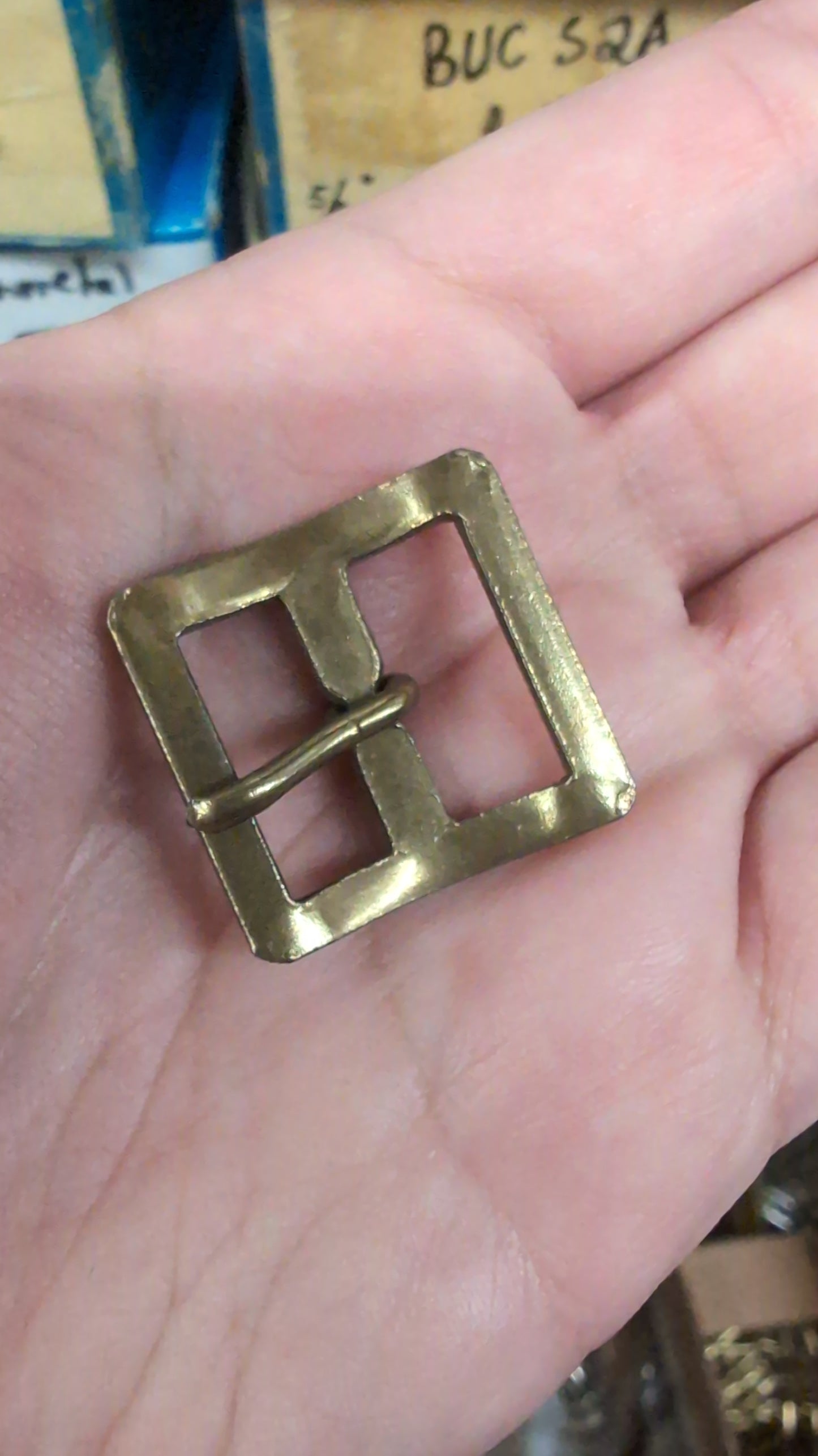 Antique Brass Shoe Buckle